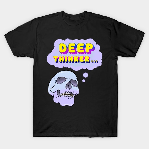 Deep Thinker T-Shirt by Tameink